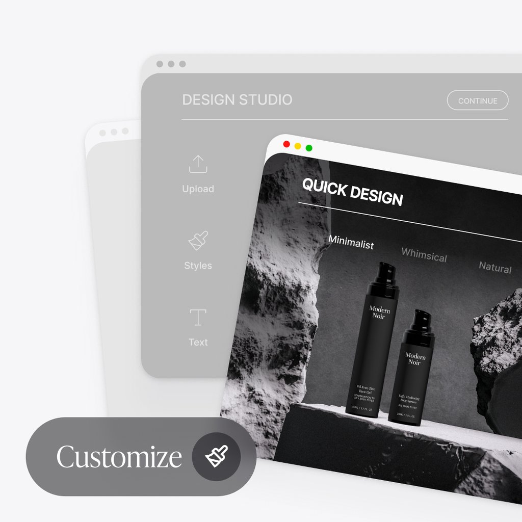 Création d'un packaging dans le Design Studio Selfnamed