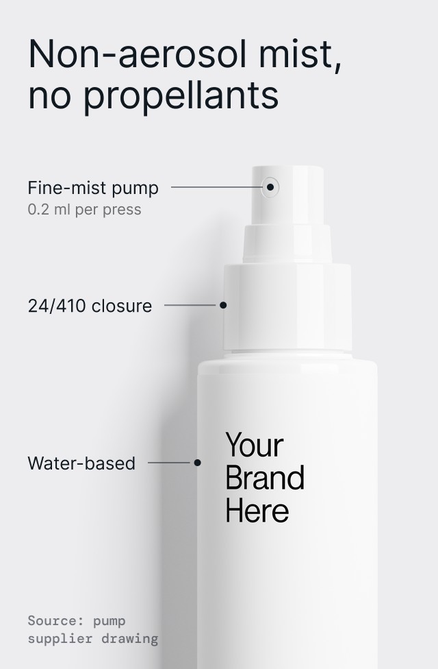 Non-Aerosol Hairspray with Plant Protein, detail 2