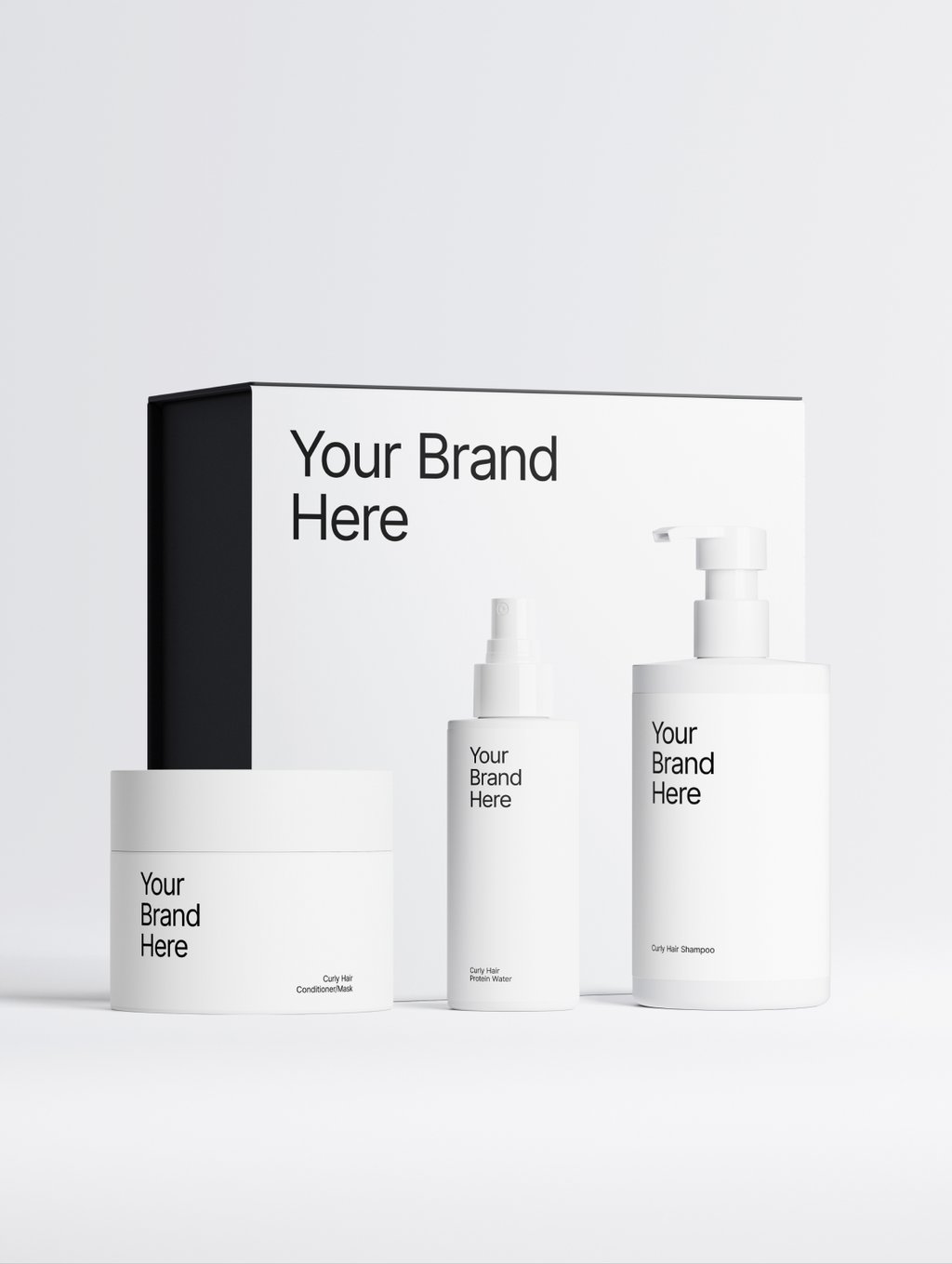 3-Step Curly Hair Care Routine, product photo
