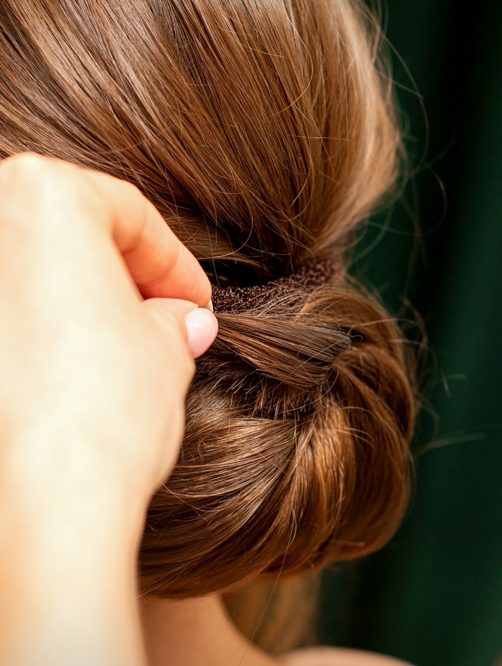 Non-Aerosol Hairspray with Plant Protein in use